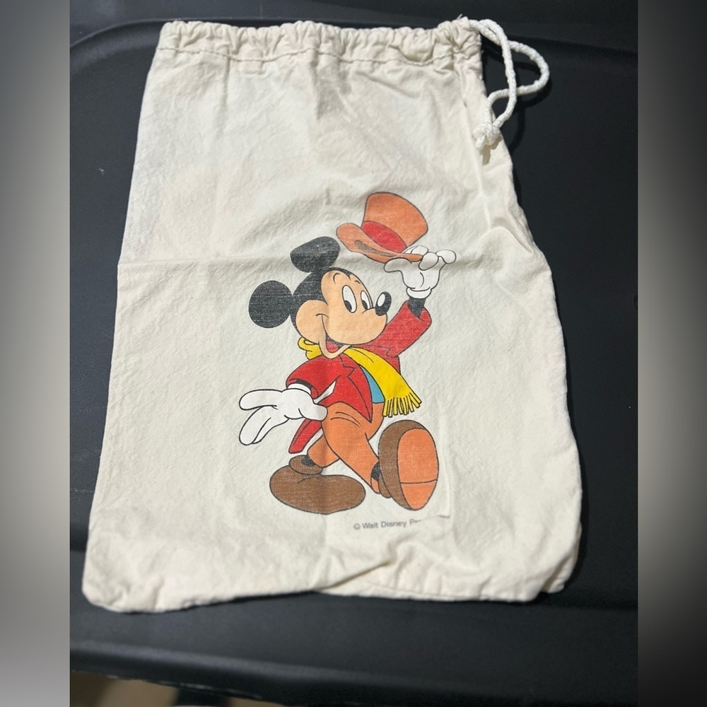 Vintage Walt Disney Mickey Mouse draw string bag